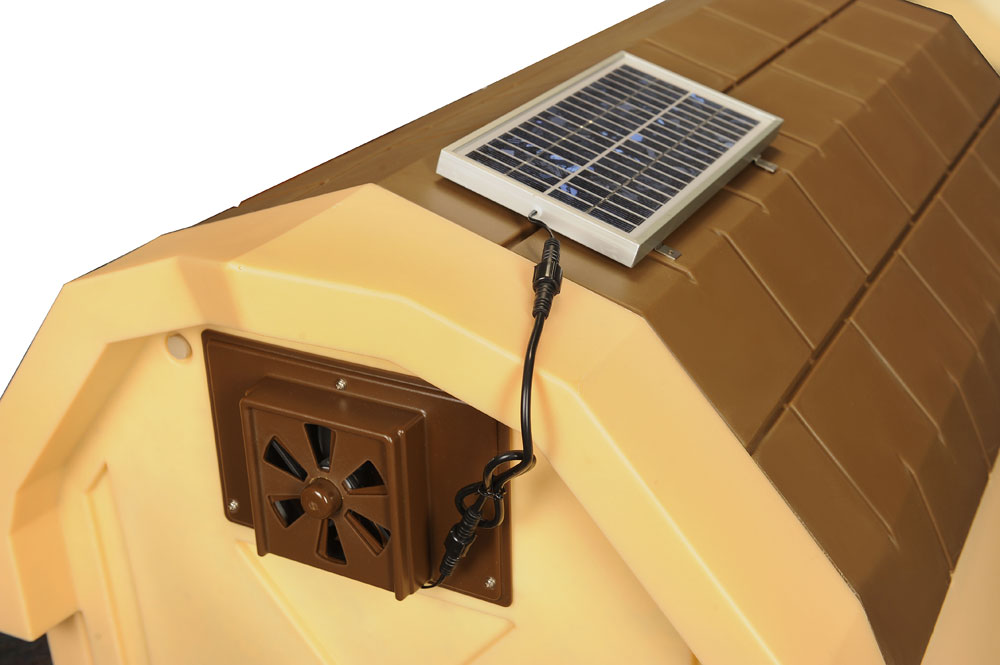 solar powered fan for dog house